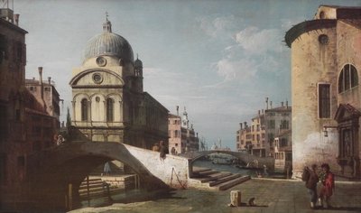 Fantasia architettonica con Santa Maria dei Miracoli, Venezia da Bernardo Bellotto